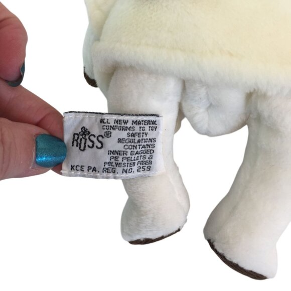 RUSS MOOELLA the Cow 7" Beanbag Stuffed Plush w/tags HeartCraft Collection - Picture 6 of 8